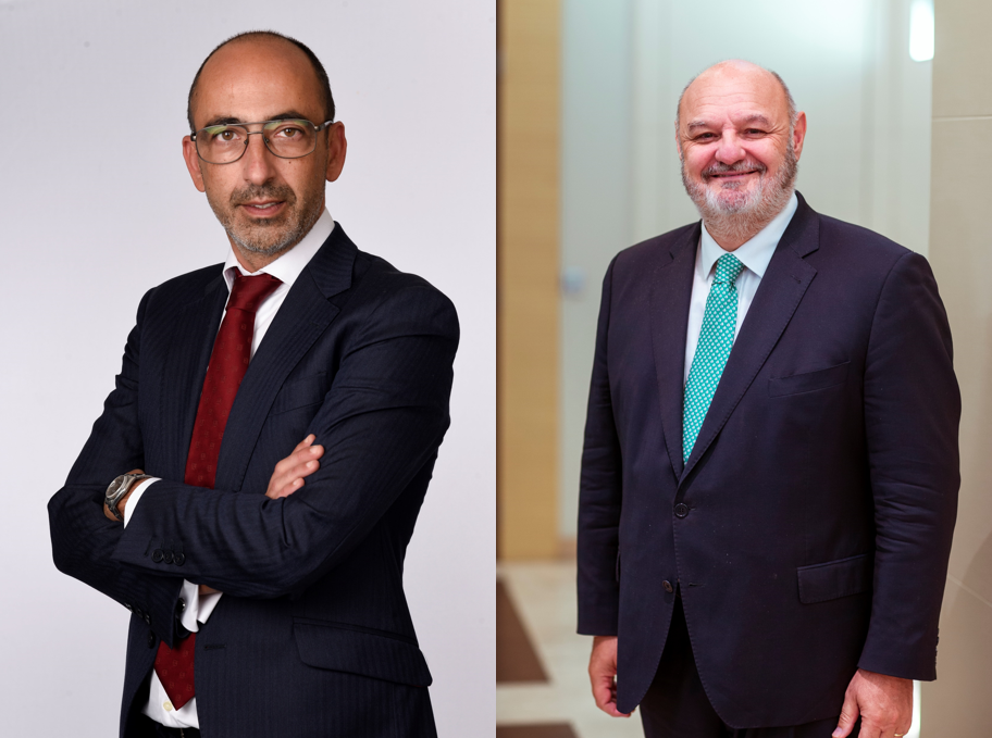 Foto de José María Méndez y Adolfo Feijóo